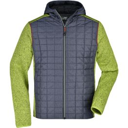 Men's Knitted Hybrid Jacket - Strickfleecejacke im stylischen Materialmix