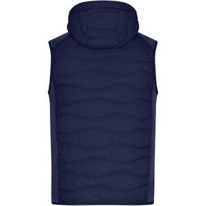 Men's Hybrid Vest - Sportliche Weste mit Kapuze im attraktiven Materialmix