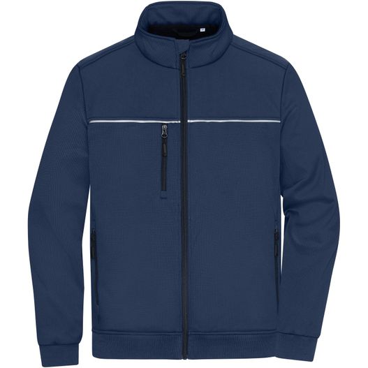 Hybrid Workwear Jacket - Robuste Jacke mit dezentem Druck im Materialmix (Bild 1)