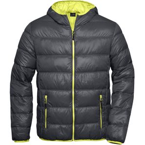 Men's Down Jacket - Ultraleichte Daunenjacke mit Kapuze in sportlichem Style