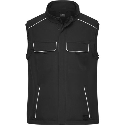 Workwear Softshell Vest - SOLID - - Professionelle Softshellweste im cleanen Look mit hochwertigen Details (Bild 1)