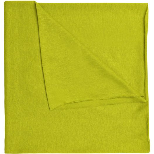 eine kalkgründecke auf einem weißen hintergrund gefaltet Economic X-Tube Polyester - Multifunktionales Schlauchtuch mit 12 Tragevarianten (Bild 1)