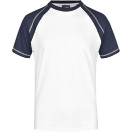Men's Raglan-T - T-Shirt in sportlicher, zweifarbiger Optik