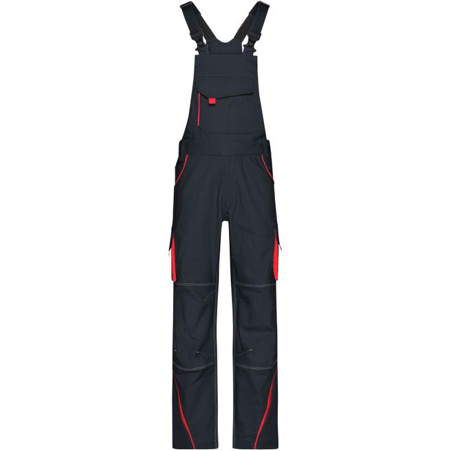 Workwear Pants with Bib - COLOR - - Funktionelle Latzhose im sportlichen Look mit hochwertigen Details