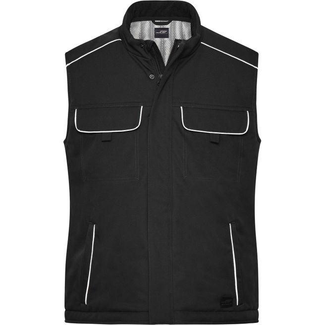 Workwear Softshell Padded Vest - SOLID - - Professionelle Softshellweste mit warmem Innenfutter und hochwertigen Details im cleanen Look