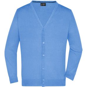 Men's V-Neck Cardigan - Klassische Baumwoll-Strickjacke