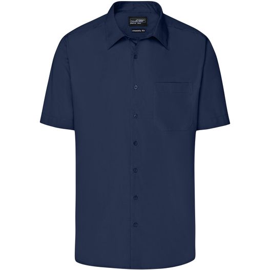 Men's Business Shirt Short-Sleeved - Klassisches Shirt aus strapazierfähigem Mischgewebe (Bild 1)