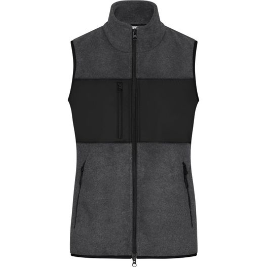 Ladies' Fleece Vest - Fleeceweste im Materialmix (Bild 1)