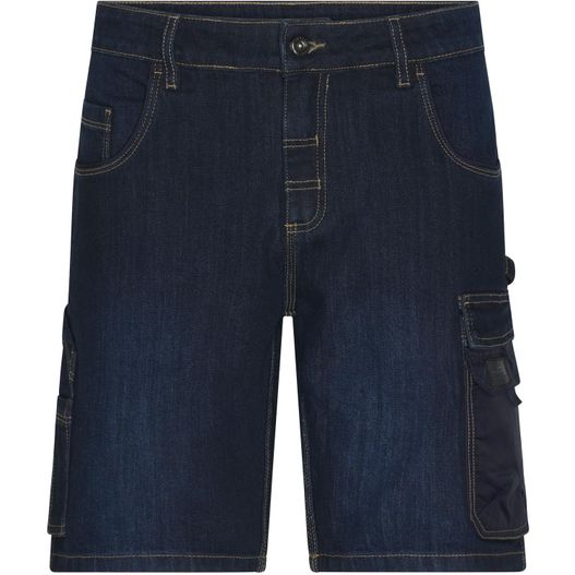 Workwear Stretch-Bermuda-Jeans - Kurze Jeans-Hose mit vielen Details (Bild 1)