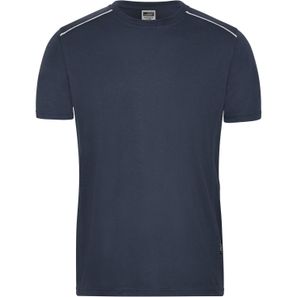 Men's Workwear T-Shirt - SOLID - - Strapazierfähiges und pflegeleichtes T-shirt mit Kontrastpaspel