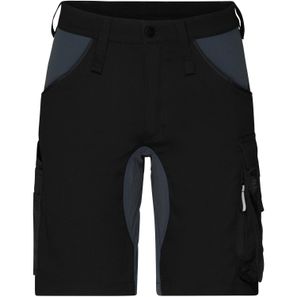 Workwear Stretch-Bermuda Slim Line - Spezialisierte kurze Arbeitshose in schmaler Schnittführung mit elastischen Einsätzen und funktionellen Details