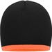 Beanie with Contrasting Border - Enganliegende Strickmütze ohne Umschlag