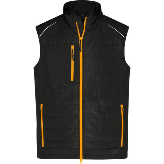 Men's Hybrid Vest - Softshellweste im attraktiven Materialmix (Bild 1)
