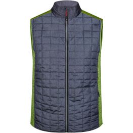 Men's Knitted Hybrid Vest - Weste im stylischen Materialmix