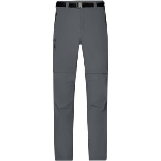 die herren stretch - out hose in grau Men's Zip-Off Trekking Pants - Bi-elastische Outdoorhose in sportlicher Optik (Bild 1)