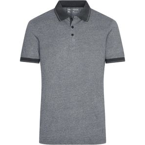 Men's Heather Polo - Melange Polo mit modischen Details