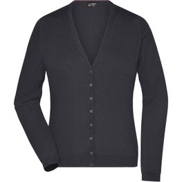 Ladies' V-Neck Cardigan - Klassische Baumwoll-Strickjacke