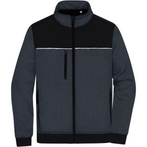 Hybrid Workwear Jacket - Robuste Jacke mit dezentem Druck im Materialmix
