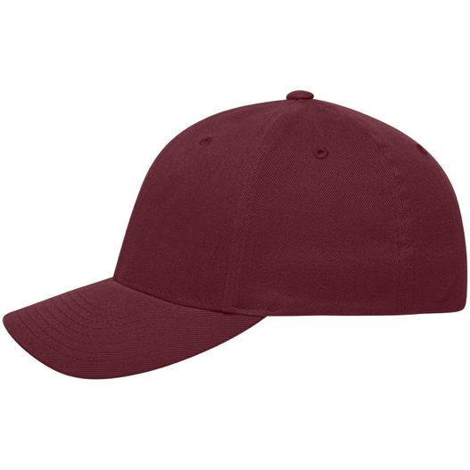 eine maroon baseballkappe mit weißem hintergrund Original Flexfit® Cap - Trendiges 6 Panel Cap ohne Verschluss (Bild 1)