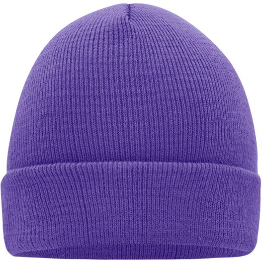 ein lila mütze auf einem weißen hintergrund Knitted Cap - Klassische Strickmütze in vielen Farben (Bild 1)
