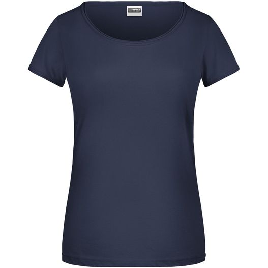 Ladies'-T - T-Shirt mit trendigem Rollsaum (Bild 1)