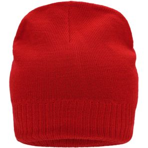 Knitted Beanie with Fleece Inset - Strickmütze mit Fleece Einsatz im Stirnbereich