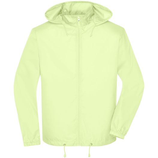 eine hellgrüne jacke mit kapuze Men's Promo Jacket - Windbreaker für Promotion und Freizeit (Bild 1)