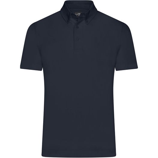 Men's Plain Polo - Polo mit Button-Down Kragen (Bild 1)