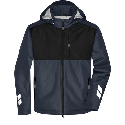 Padded Hardshell Workwear Jacket - Professionelle, wattierte, wind- und wasserdichte, atmungsaktive Arbeitsjacke für extreme Wetterbedingungen (Bild 1)