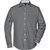 Men's Checked Shirt - Modisches Karoshirt mit Uni-Einsätzen an Kragen und Manschette