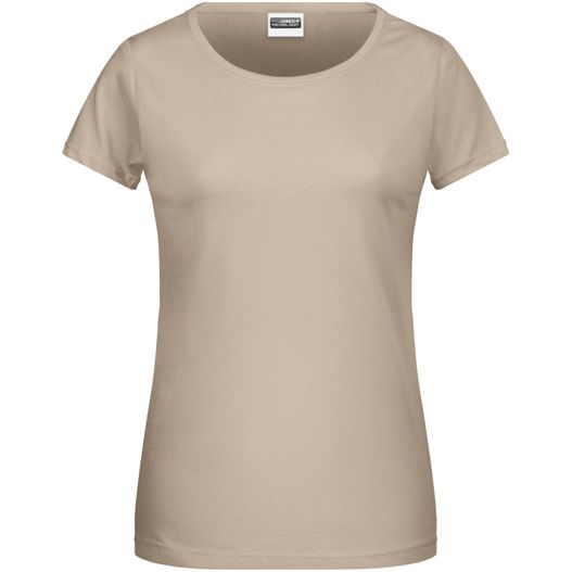 shirt mit kurzen ärmeln Ladies' Basic-T - Damen T-Shirt in klassischer Form (Bild 1)