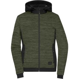 Ladies' Padded Hybrid Jacket - Wattierte Strickfleece Jacke im attraktiven Materialmix