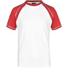 Men's Raglan-T - T-Shirt in sportlicher, zweifarbiger Optik