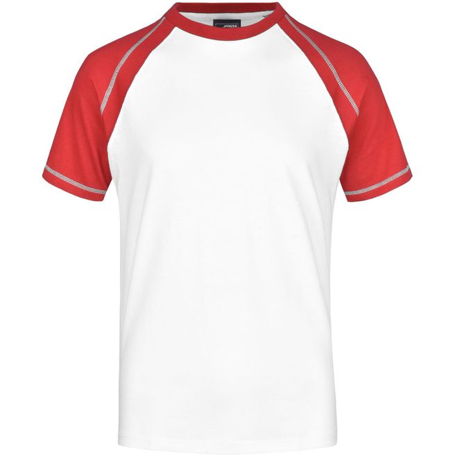 Men's Raglan-T - T-Shirt in sportlicher, zweifarbiger Optik