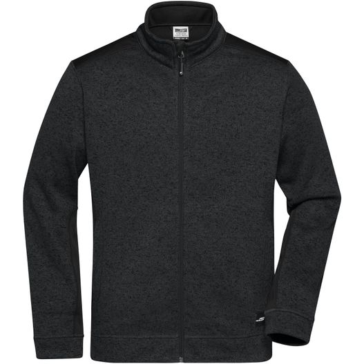Produktabbildung Men's Knitted Workwear Fleece Jacket - STRONG - - Pflegeleichte Strickfleece Jacke im Materialmix Men's Knitted Workwear Fleece Jacket - STRONG - - Pflegeleichte Strickfleece Jacke im Materialmix (Bild 1)