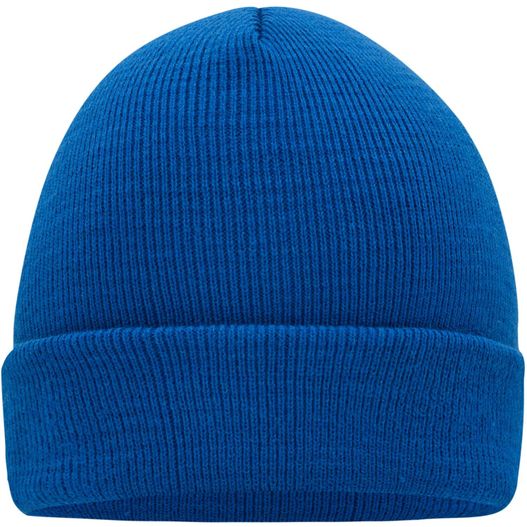 ein blauer mütze auf weißem hintergrund Knitted Cap - Klassische Strickmütze in vielen Farben (Bild 1)