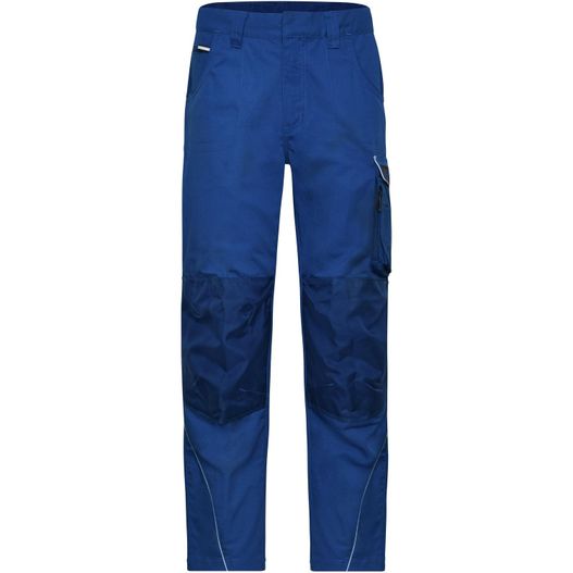 eine blaue hose mit reißverschluss und taschen Workwear Pants - SOLID - - Funktionelle Arbeitshose im cleanen Look mit hochwertigen Details (Bild 1)