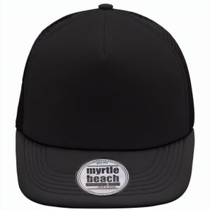 5 Panel Flat Peak Cap - 5 Panel Mesh Cap mit flachem Schild