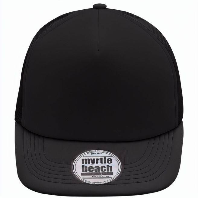 5 Panel Flat Peak Cap - 5 Panel Mesh Cap mit flachem Schild