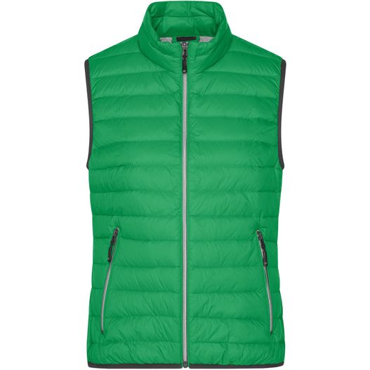 eine grüne weste mit einem reißverschlusskragen Ladies' Down Vest - Leichte Daunenweste im klassischen Design (Bild 1)
