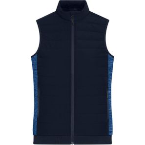 Ladies' Padded Hybrid Vest - Wattierte Weste mit Stehkragen im attraktiven Materialmix