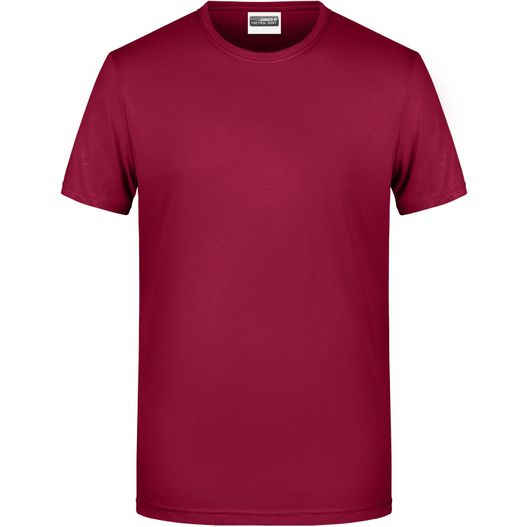 ein rotes t-shirt auf weißem hintergrund Men's Basic-T - Herren T-Shirt in klassischer Form (Bild 1)