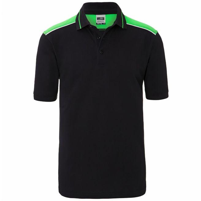 Men's Workwear Polo - COLOR - - Pflegeleichtes und strapazierfähiges Polo mit Kontrasteinsätzen