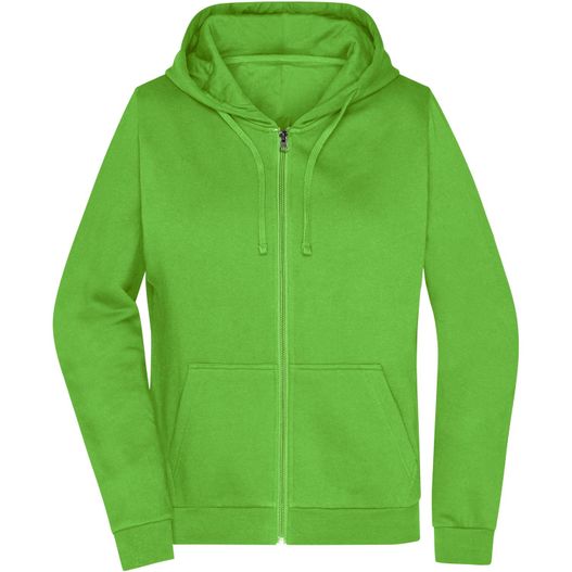 ein grüner kapuzenpullover mit kapuze auf der vorderseite Ladies' Promo Zip Hoody - Klassische Sweatjacke mit Kapuze (Bild 1)
