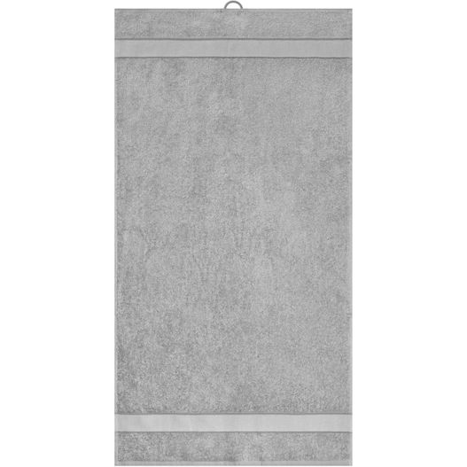 ein graues handtuch, das an einer wand hängt Hand Towel - Handtuch im modischen Design (Bild 1)