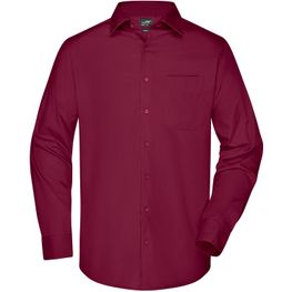 Men's Business Shirt Long-Sleeved - Klassisches Shirt aus strapazierfähigem Mischgewebe