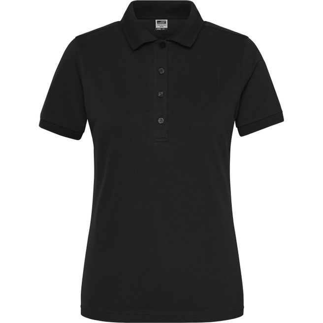 Ladies' BIO Stretch-Polo Work - SOLID - - Polo aus weichem Elastic-Piqué
