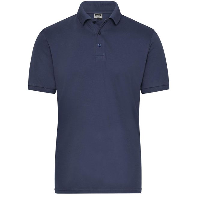 Men's BIO Stretch-Polo Work - SOLID - - Polo aus weichem Elastic-Piqué