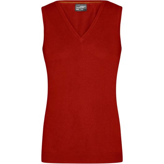 Ladies' V-Neck Pullunder - Klassischer Baumwoll-Pullunder (Bild 1)