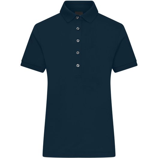 ein dunkelblaues polohemd mit knöpfen Ladies' Mercerised Polo - Polo in Premiumqualität (Bild 1)